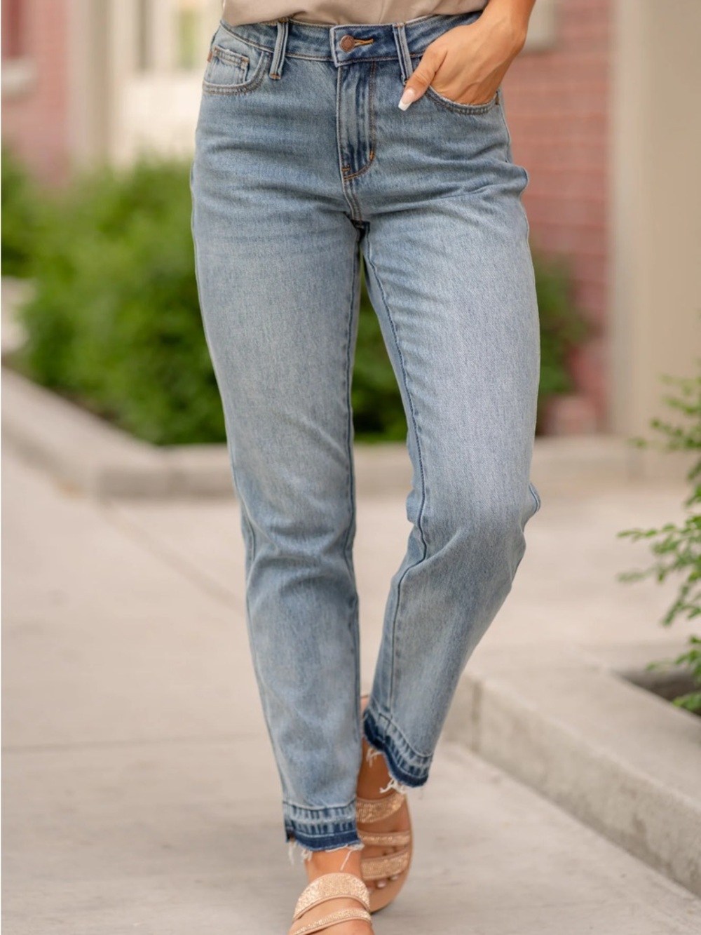 Judy Blue Light Blue Boyfriend Jeans